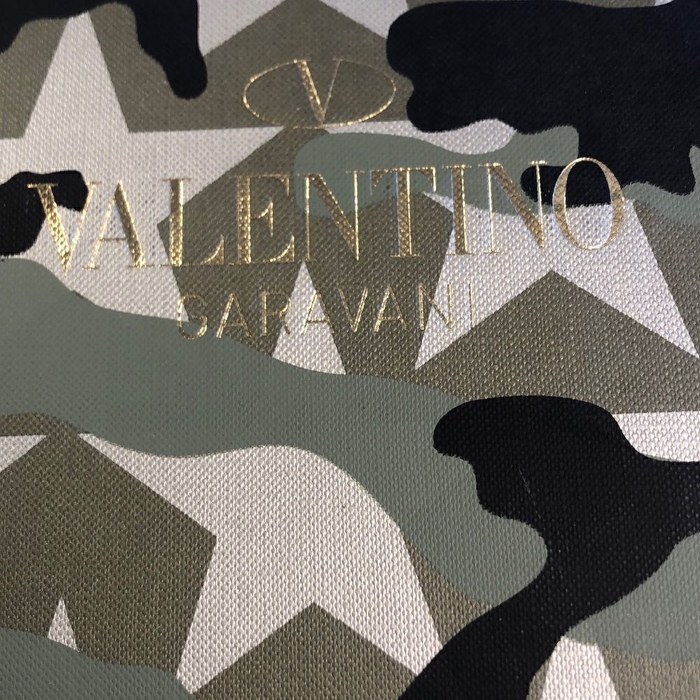 Valentino camo Shoe Box  length 13 5/8” X w 7 5/8  X h 5”, Excellent Condition - Picture 2 of 12